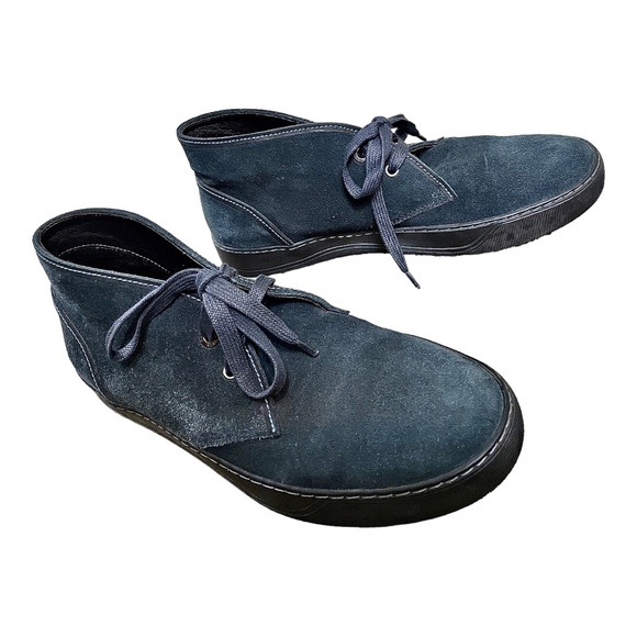 Lanvin Chukka Desert blue Suede Boots - Picture 2 of 16